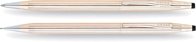 Cross Classic Century Refillable Fine Ballpoint Pen and 0.7mm Pencil Set, Includes Premium Gift Box - Lustrous Chrome