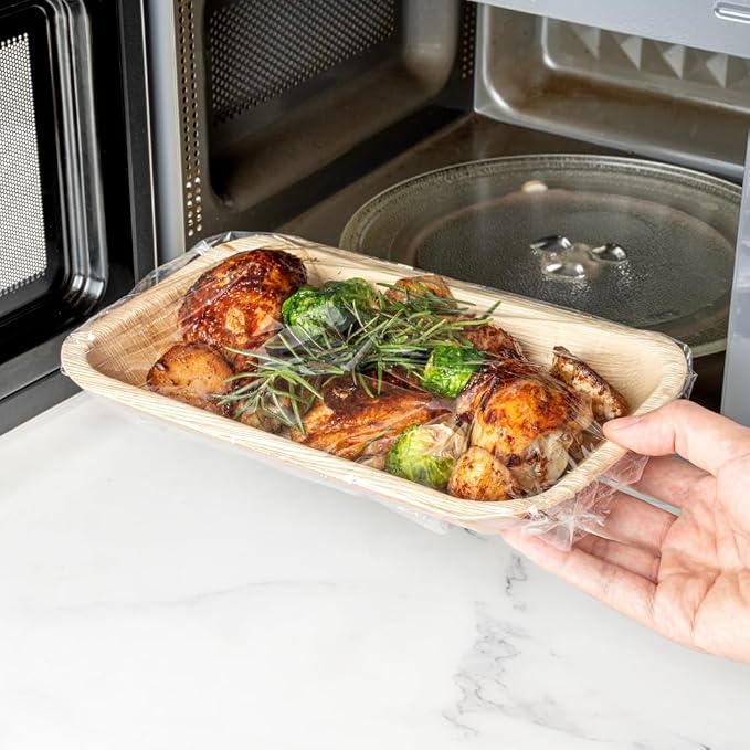 Restaurantware Basic Nature 12" x 2000' Food Wrap 1 Microwavable Cling Wrap - With Built-In Slide Cutter Freezable Clear Plastic Kitchen Food Wrap Durable For Restaurant Cafes And Delis