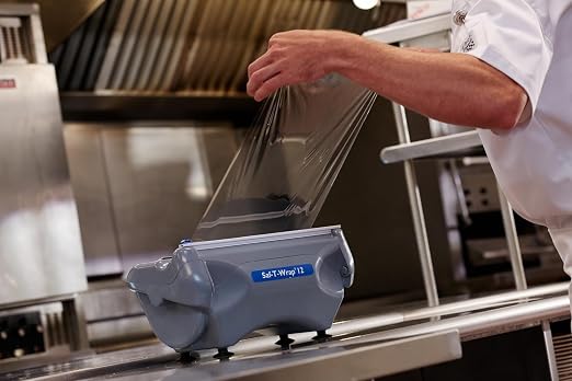Carlisle FoodService Products SW12 Saf-T-Wrap Foil/Film Dispener for 12" Rolls,Gray