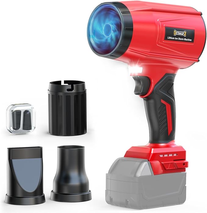 DIYtoolifz Cordless Leaf Blower Compatible with Milwaukee (Tool Only), 800,000RPM Brushless Motor, Adjustable Speed, Lightweight Portable Electric Blower for Car, Patio, Garden (Without Battery)