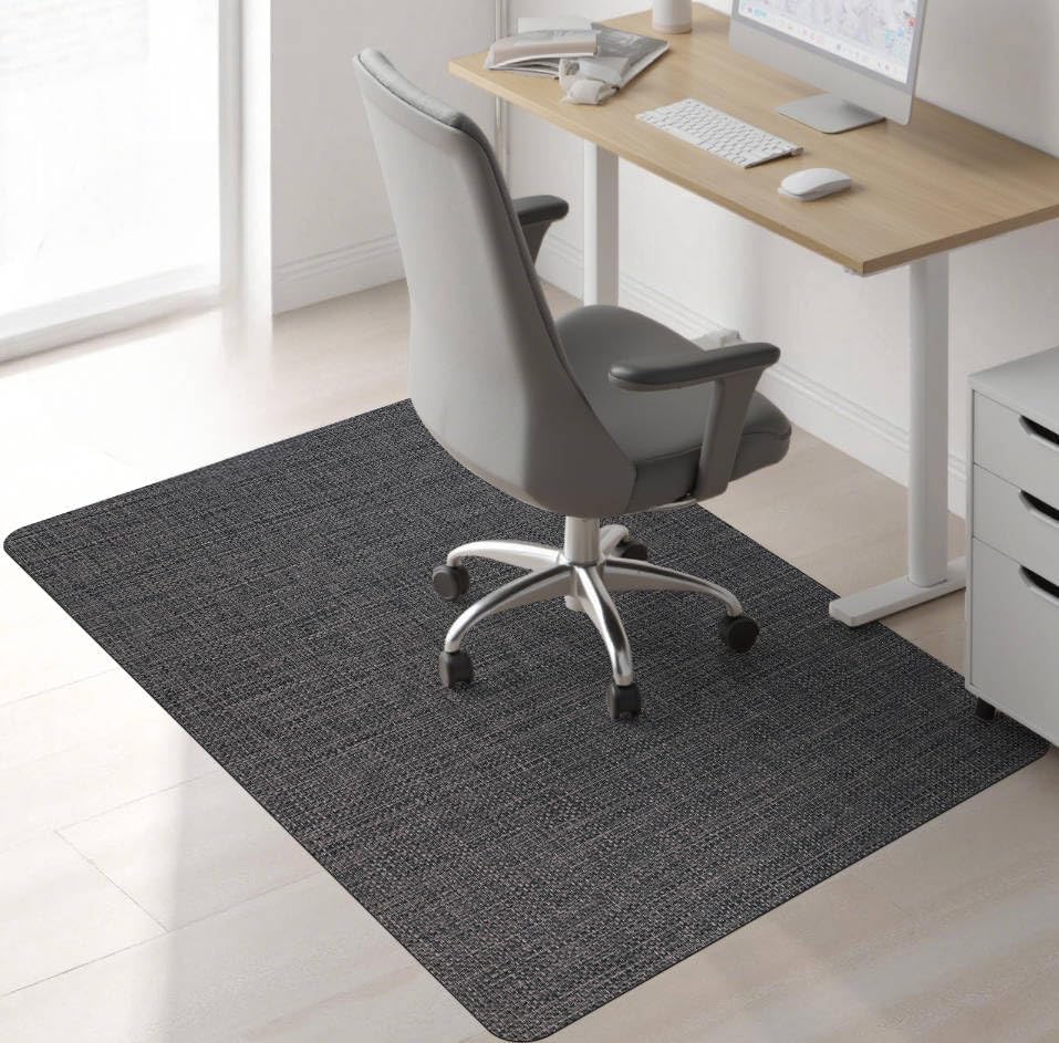 Sycoodeal Chair Mat, 40" x 55" Office Chair Mat for Hardwood and Tile Floor, Heavy Duty Floor Protector for Rolling Chairs, Non-Slip,Computer Mat for Home Office(Dark Coffee)
