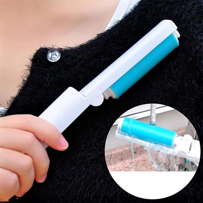 Foldable Static Electrostatic Clothing Lint Dust Remover Roller Portable Clothes Pets Hair Sweeper Cleaner Brush Drop Ship