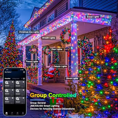 JMEXSUSS 800 LED RGB String Light Outdoor Indoor, Halloween Lights Plug in