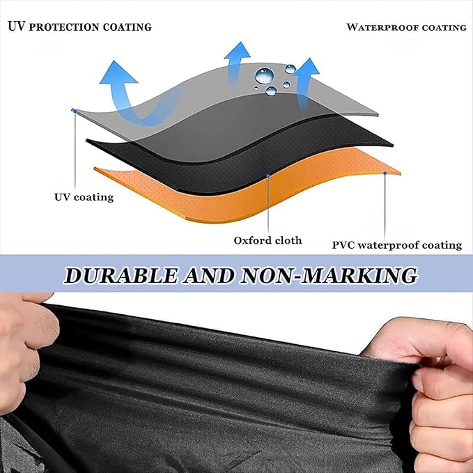 BBQ Grill Cover for Cuisinart Woodcreek 4-in-1 Pellet Grill,Outdoor Barbecue Protectors Weatherproof UV Resistant Oxford Fabric Shield Outdoor Cooking Tools Accessories