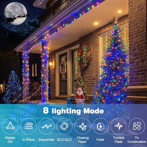 264FT Multicolor Christmas Lights, 800 LED Halloween String Lights