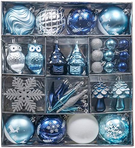 Valery Madelyn 80ct Christmas Tree Decorations Ball Ornaments Set