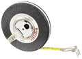 Starrett Closed Reel Long Line Tape with Nylon Rollers, Rewind Mechanism, and Folding Hook Ring - 15m Length, 3/8" Width, 1mm Graduations, L8 Graduation Style Number - 530-15CM