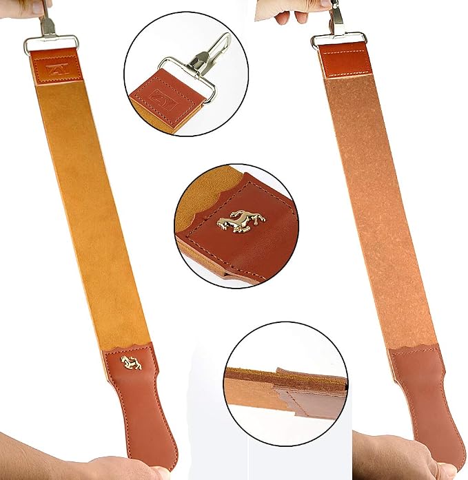 Grandslam Shaving Straight Razor Kit, Steel Cutthroat Straight Razor With Leather Strop, Shave Brush, Stainless Steel Shaving Bowl and Stand, Gift for Men