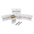 IDL Packaging Heavy Duty Staples for Plier HSP-12 - 7/16" x 1/4" x 0.04" (10 Boxes, 50000 Pcs) - Non-Rusting Stainless Steel & Zinc-Plated Steel Industrial Staples