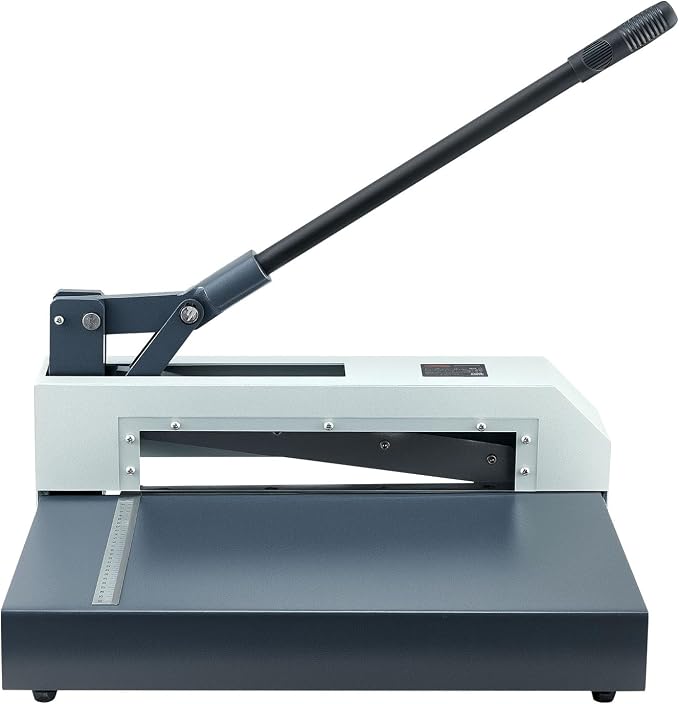 VEVOR Guillotine Sheet Metal Shear, 12 in Manual Hand Plate Shear, Heavy Duty Metal Plate Cutter Tool, with Solid Steel Frame, High Precision, for Cutting PCB Boards, Aluminum, Steel, Copper, Plastic