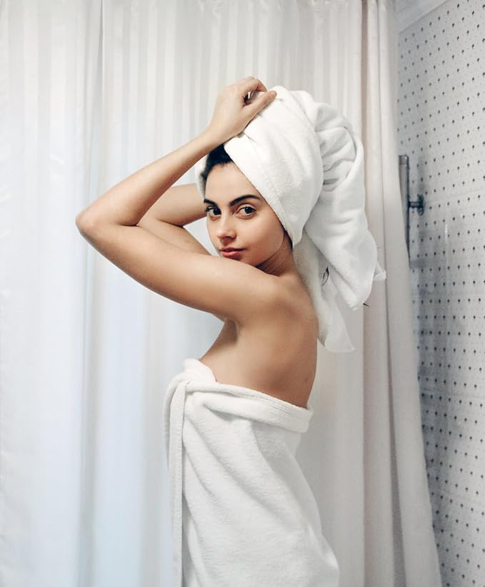 COZYART Luxury Bath Towel Set 3 PCS, White 100% Turkish Cotton 650 GSM | OEKO-Tex 100 Certified Zero Twist Ring Spun, Soft Absorbent Quick Dry, Plush Fluffy, Breathable Hotel Quality for Daily Use