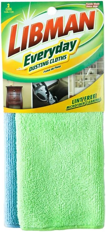 Libman 00329 Libman Everyday Dusting Cloths 12 Count