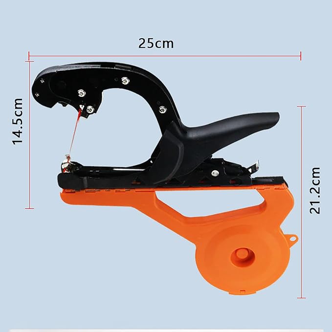 Plant Tying Machine Plant Tying Tool Garden Tape Gun Plant Tie Machine Tie Up Plant Tying Machine Plant Strapping Machine Garden Agricultural Tools for Grape Tomato Cucumber Vine, Orange
