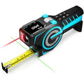ACEGMET Digital Tape Measure 12ft Tape ±1.5mm & 330Ft Laser Distance Meter | Smart App Sync, USB-C Recharge 8H Battery, 8 Measuring Modes, Green Laser Alignment, 2" IPS Display, 30 Data Memory