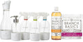 Branch Basics Premium Starter Kit in Glass: All Purpose Cleaner, Glass Cleaner, Bathroom Cleaner, Wash Bottle, and Laundry Bottle (3 Glass Spray Bottles + Concentrate) Fragrance-Free