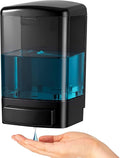 Hushee 1 Pcs Plastic Wall Mounted Soap Dispenser Commercial Manual Soap Containers Wall Dispenser for Kitchen Shower Hotel Liquid Shampoo Gel Chamber (33.8 oz 1000 ml,All Black)