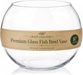 Glass Bubble, 6" Height x 8" Width Glass Fish Bowl Vase, Bubble Bowl vase for Terrarium, Flower vase Centerpiece