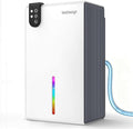 98 OZ Small Dehumidifier for Home 1000 Sq Ft, Quiet Dehumidifier with Drain Hose, Auto Shut-Off, Sleep Mode, 7-Color Light for Basement, Bedroom, Bathroom, Closet, RV (Grey White)