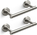FORIOUS Toilet Paper Holder Wall Mount, Stainless Steel Rustproof Double Post Pivoting Tissue Roll Holder for Bathroom, Commercial Toilet Paper Dispenser (2 Pack, Stainless Steel)