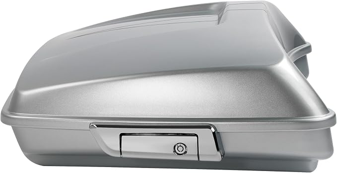 5.5" Razor Motorcycle Trunk W/Latch Key Fit For Harley 2014-2025 Touring CVO Road King Street Glide Electra Glide Ultra Limited Pack Brilliant Silver Pearl