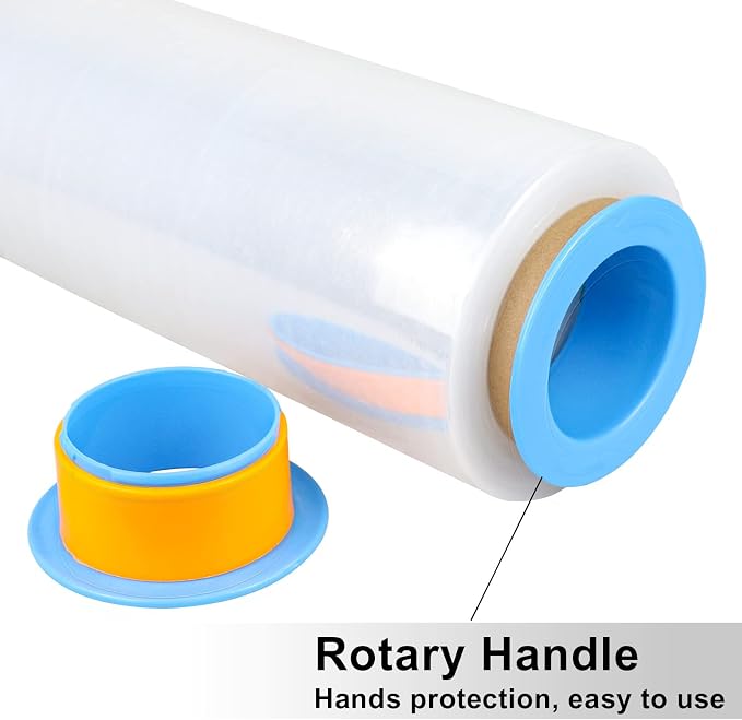 BOMEI PACK Clear Stretch Wrap Industrial Strength 12" x 1000 Ft 3 Pack - 80 Gauge Thick - Clear Plastic Cling, Stretch Film Rolls for Packaging Moving Packing Pallets