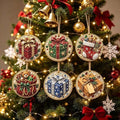 6PCS Christmas Ornaments DIY Pearl Diamond Art Kits for Adult Holiday