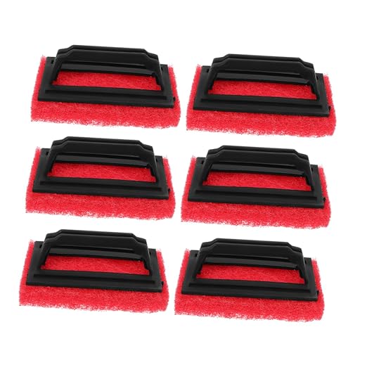 Mobestech 24pcs Ink Removal Cleaning Brush Handheld Scrub Pads for Screen Cleaning Multifunctional Scrub Brush Ergonomic Handle Compact Design for Easy Storage