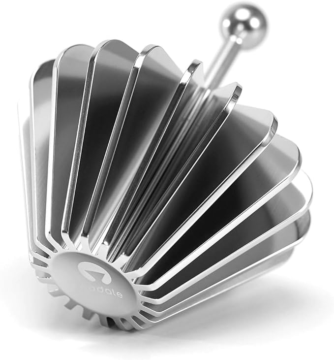 Filter Paper Presser All Metal Coffee Filter Shape Retainer Pre-pour Tool for Basket & V60 Filter Paper Pour Over Coffee (Silver)