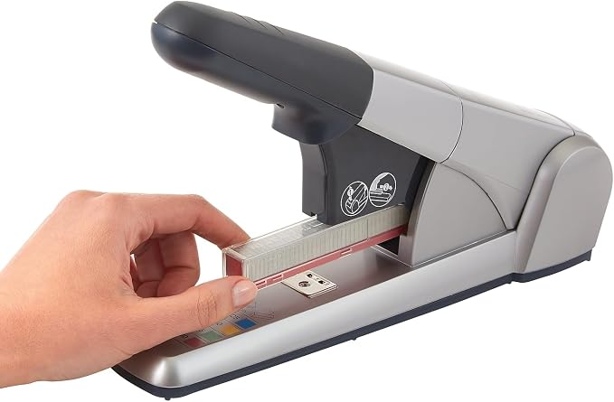 Rapid 02892 Heavy Duty Cartridge Stapler, 80 Sheet Capacity, Silver