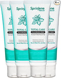 SprinJene Natural Total Care Fluoride Free Toothpaste – Patented Formula with Black Seed Oil & Zinc – Dry Mouth Toothpaste for Fresh Breath & Strong Teeth – Made in the USA (4 Pack)