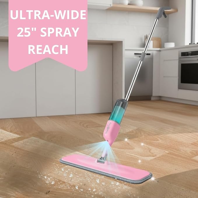 Heavy Duty Spray Mop for Floor Cleaning, Refillable Water Bottle