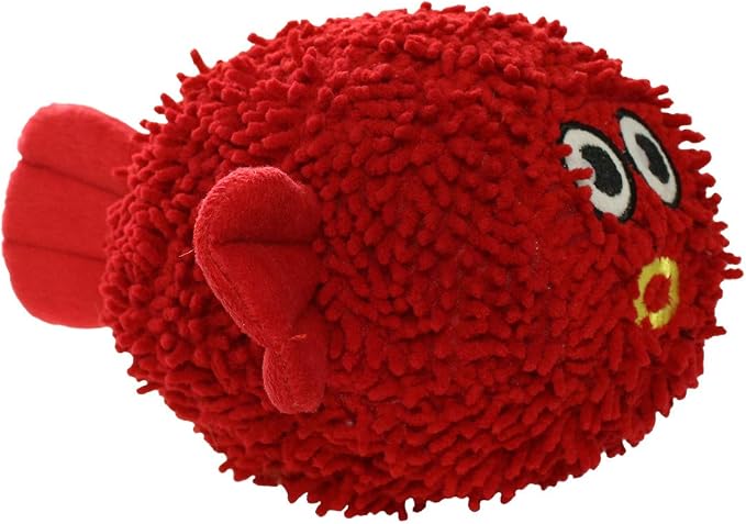 MIGHTY® 2 Pack Microfiber Medium Blowfish Dog Toys | Ultra Durable Plush Toy with Multiple Layers & Reinforced Seams , Washable and Floats , Mighty® Construction