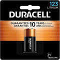 Duracell 123 Lithium Battery, 1 Count (Pack of 1), 123 3 Volt High Power Lithium Battery for Home Safety, Security Devices, High-Intensity Flashlights, Smoke Alarms, Home Automation