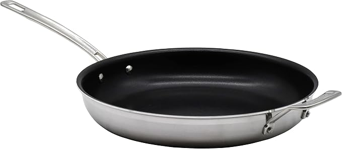 Cuisinart 15-Piece Cookware Set, MultiClad Pro Triple-Ply Stainless Steel Cookware Set, Heat Surround Technology, Cool Grip Stick Handles, Oven Safe up to 500F, MCPS-15N, Silver