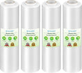 TICONN 4Pk Stretch Wrap Stretch Film Roll, 1000ft Industrial Strength 15 inch Wide Clear Plastic Wrap for Pallet Wrapping Shipping Moving (No Handles)