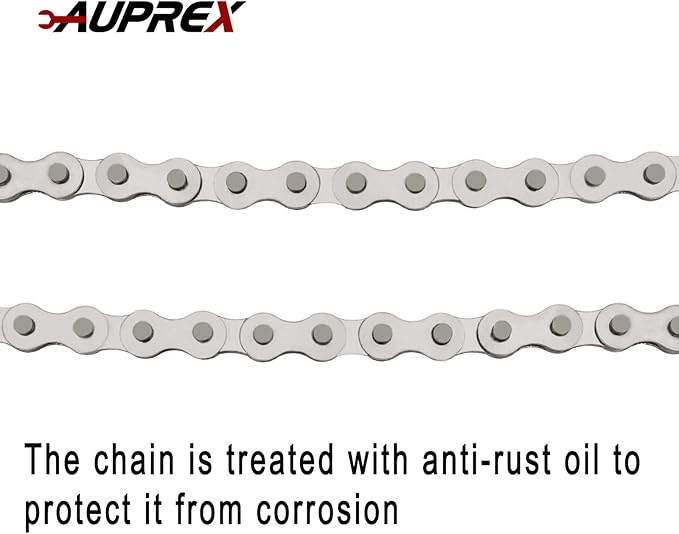 AUPREX 16 Inch Sturdy Adjustable Heavy Duty Ratcheting Chain Oil Filter Wrench Reversible Chain Style Pipe Fitter Wrench With Multi-Purpose Compatible With Max 8 Inch Diameter