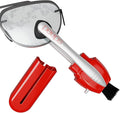 Peeps Glasses Cleaner - for Eyeglasses, Reading Glasses, and More - Lens Cleaner with Carbon Microfiber Tech-Injected Red-1 Count (Pack of 1)