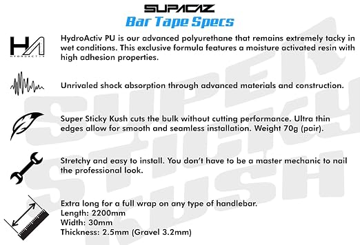 Supacaz Super Sticky Kush - Galaxy - Red Stars + Red Star Plugz