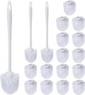 Tioncy 21 Pcs 14.2 Inch Toilet Brush Commercial Heavy Duty Toilet Bowl Cleaning Scrub Long Scrubber for Bathroom Cleaning Supplies