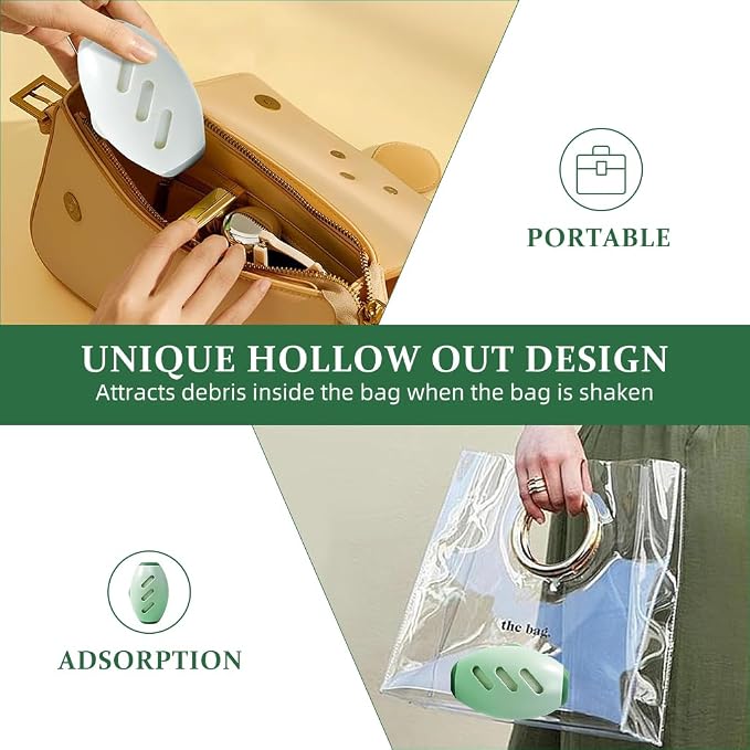 Qpets® Reusable Gel Lint Roller, 2-Pack Sticky Hair Remover Ball for Clothes & Furniture - Portable Pet Hair Roller for Travel & Home Use - Washable & Eco-Friendly for Dogs & Cats
