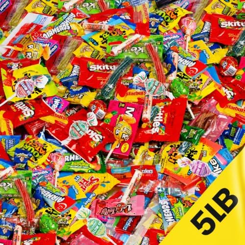 Candy Variety Pack 5 lb - Individually Wrapped Fruity Chewy Candy Bag