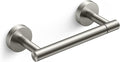 FORIOUS Toilet Paper Holder Wall Mount, Stainless Steel Rustproof Double Post Pivoting Tissue Roll Holder for Bathroom, Commercial Toilet Paper Dispenser (Brushed Nickel, Classic)