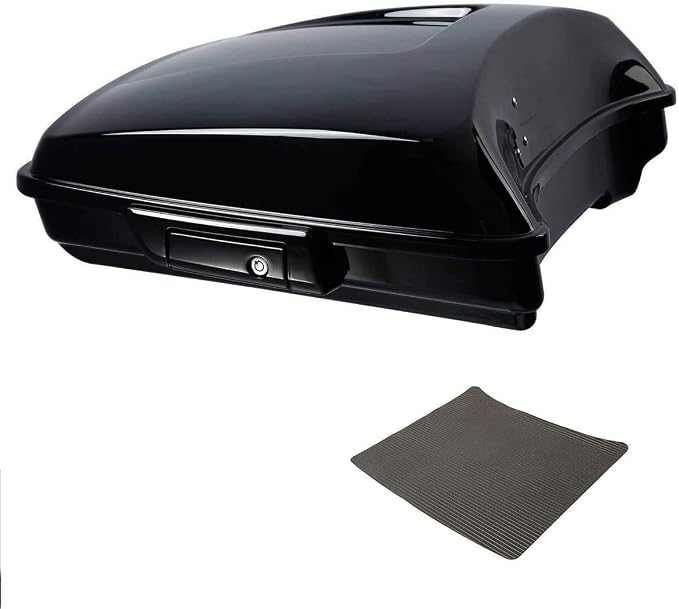 TCMT 5.5" Razor Motorcycle Trunk W/Black Latch Fit For Harley 2014-2025 Touring CVO Road King Road Glide Street Glide Electra Glide Pack