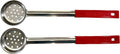 2 oz Slotted Stainless Steel Portion Control Ladle Spoon | Commercial-Grade Spoodle for Portioning & Draining - Pasta, Veggies & Buffet Service. Color-Coded by Size. Dishwasher Safe.