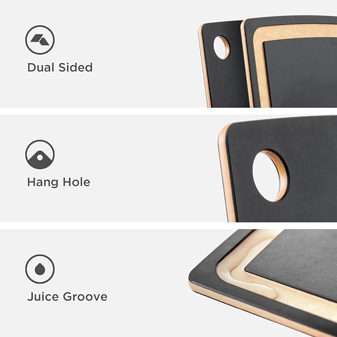 Epicurean Gourmet Series Cutting Board with Juice Groove, 17.5-Inch by 13-Inch, Slate/Natural