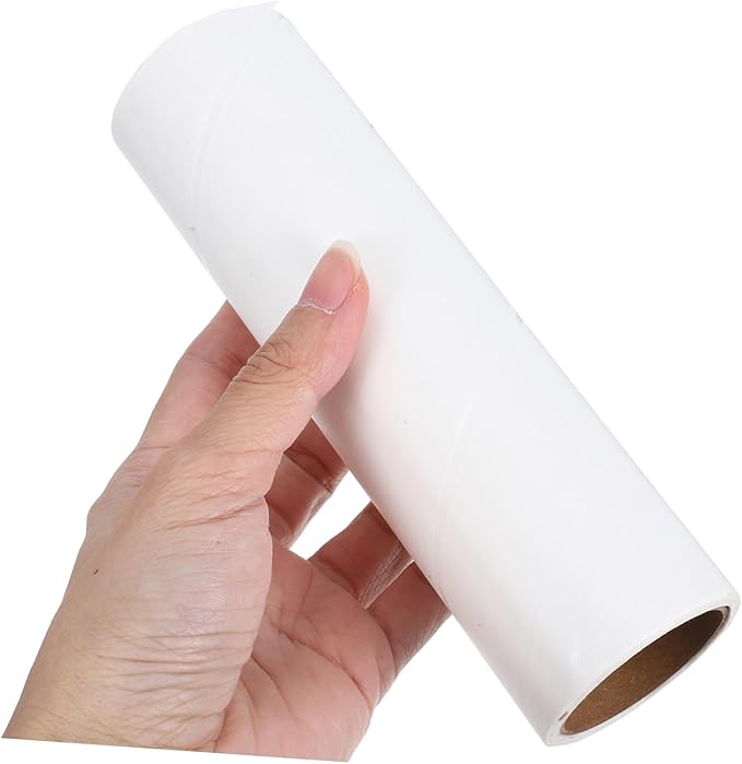 10rolls Lint Roller Refills Wide Surface Roller Sticky Adhesive for Upholstery Lint Replacement Parts White Pet Hair Remover