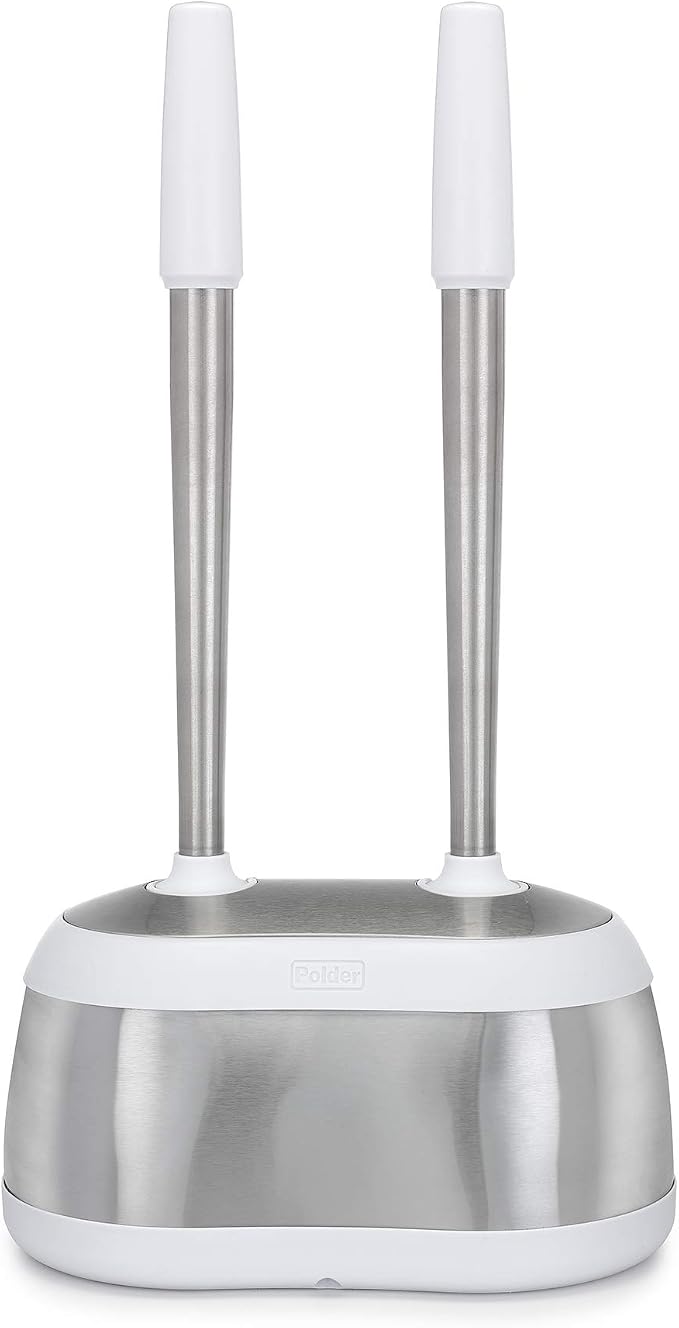 Polder Dual Bath Caddy - White