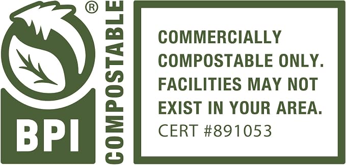 BioBag 100% Certified Compostable Resealable Food Storage Bags, 180 Count, Gallon, Perfect for Refrigerator or Freezer