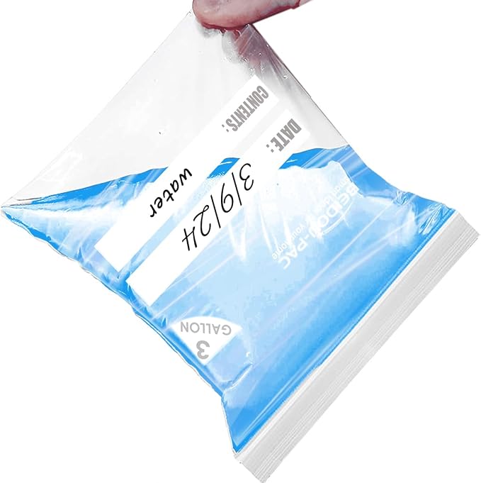 BEIDOU-PAC 3 Gallon Large Plastic Bags with Zipper Top, | 100 Count | 2 Mil | 16" x 18" | Heavy-Duty Reusable Clear Freezer Storage Bags