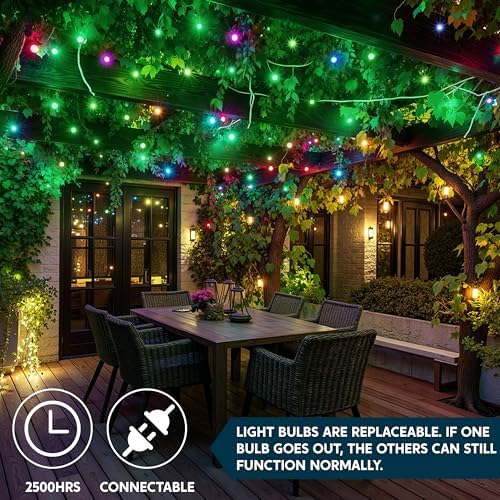 Joiedomi Christmas String Lights Indoor,100 Count Mini Green Light,21.4 FT Lighting Decor for Patio Dorm Classroom Bedroom Holiday Wedding Party Garland Birthday Festival,White Wire